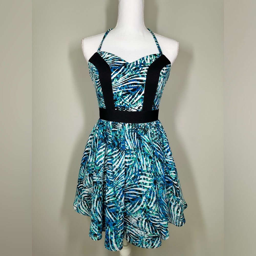 Lovers + Friends Fit and Flare Printed Party Dress